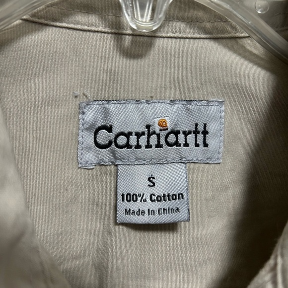 Carhartt Men's Tan Short Sleeve Shirt - Picture 4 of 8